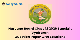 Haryana Board 2026 Class 12 Sanskrit Vyakaran Part 2 Aarsh Padhdti Gurukul Question Paper with Solutions